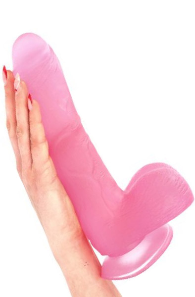 Costanzo Dildo Transparent Pink 25 cm - Dildo 2