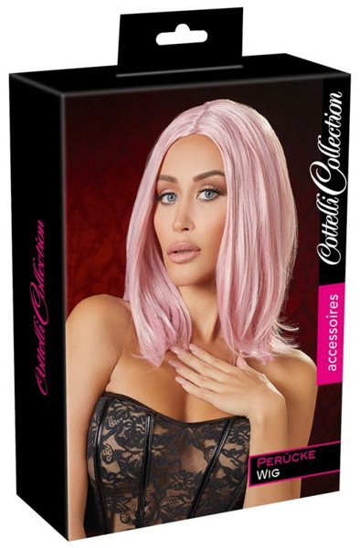Cottelli Collection Pink Wig - Rosa Peruk 2