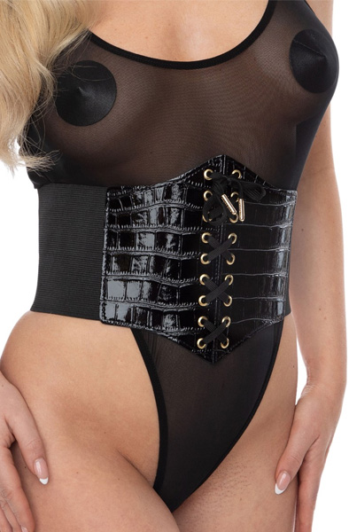 Croco Front Waist Cincher - Corset 2