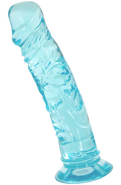 Crystal Pleasures Aqua Blue 18 cm - Dildo 2