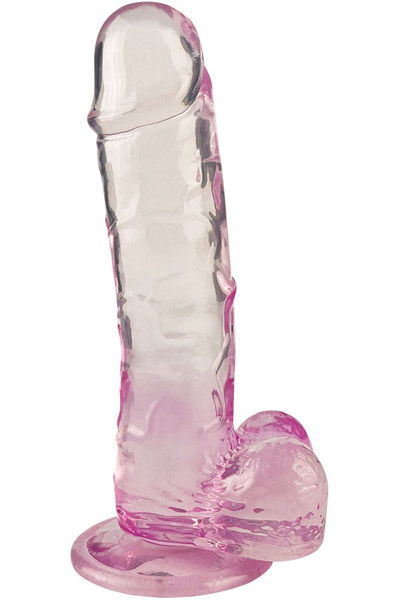 Crystal Pleasures Dual Color Pink 18 cm - Dildo 2