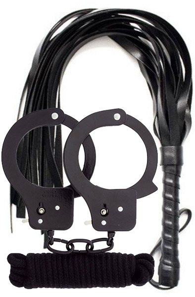 Cuffs, Rope & Whip Black - Angebote 1