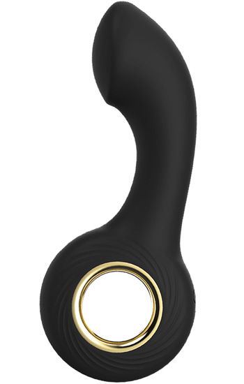 Curved Silicone Butt Plug - Vibrierender Analplug 1