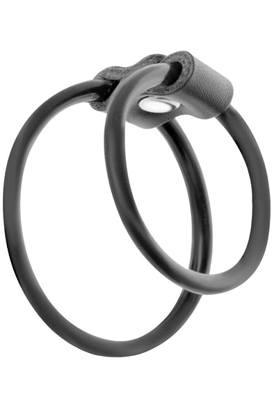 Darkness Duo Rings For Penis - Penis- und Hodensackringe 1