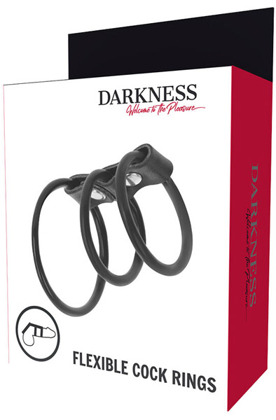Darkness Flexible Cock Rings - Penis- und Hodensackringe 3