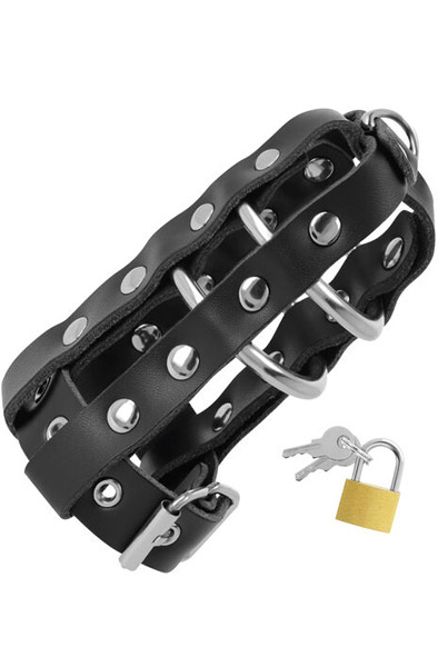 Darkness Leather Chastity Cage - Keuschheitskäfig 1