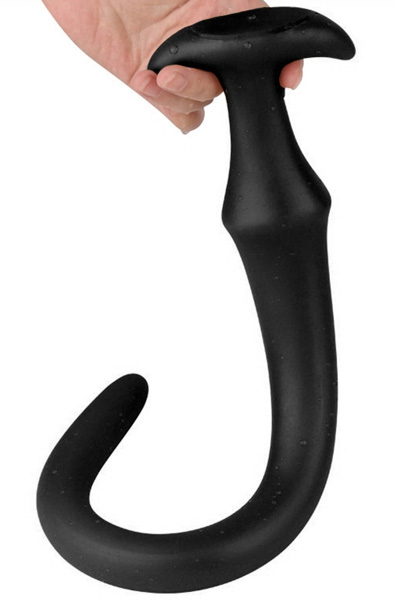 Darksil Ultra Long Slim Dildo Black 50 cm - Extra langer Anal-Dildo 1