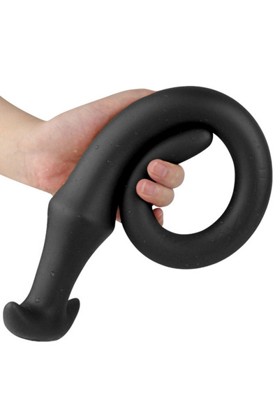 Darksil Ultra Long Slim Dildo Black 50 cm - Extra langer Anal-Dildo 3