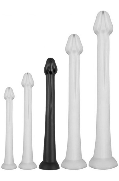 Darksil Whale Dildo Large Black 42 cm - Extra langer Anal-Dildo 1