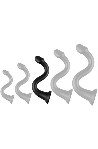 Darksil Whale Dildo Large Black 42 cm - Extra langer Anal-Dildo 3