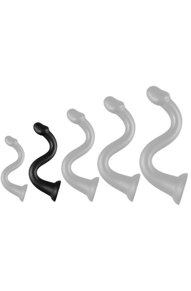 Darksil Whale Dildo Medium Black 40 cm - Extra langer Anal-Dildo 2