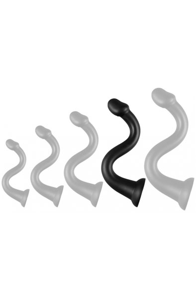 Darksil Whale Dildo XL Black 48 cm - Extra langer Anal-Dildo 3