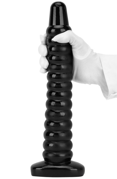 Darksil Worep Dildo Black 35 cm - Extra dicker Anal-Dildo 1