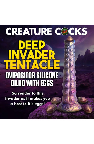 Deep Invader Tentacle Dildo With Eggs 29,5 cm - Drachen-Dildo 3