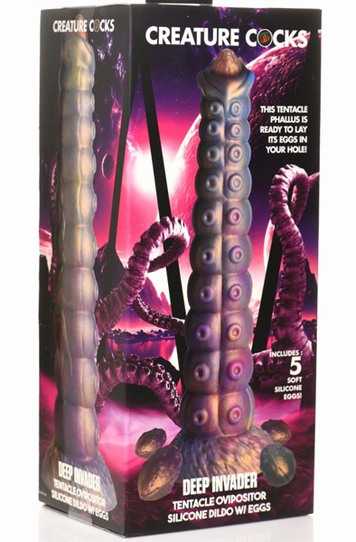 Deep Invader Tentacle Dildo With Eggs 29,5 cm - Drachen-Dildo 5