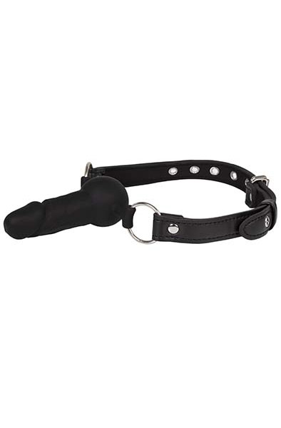 Diabolique Black Gag With Dildo - Knebelball mit Dildo 2