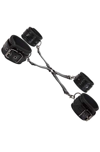Diabolique Black Hog-Tie With Cuffs - Hogtie 1