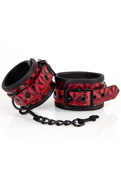 Diabolique Dark Red Ankle Cuffs - Fußmanschetten 1