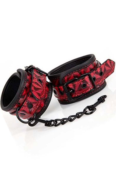 Diabolique Dark Red Ankle Cuffs - Fußmanschetten 2