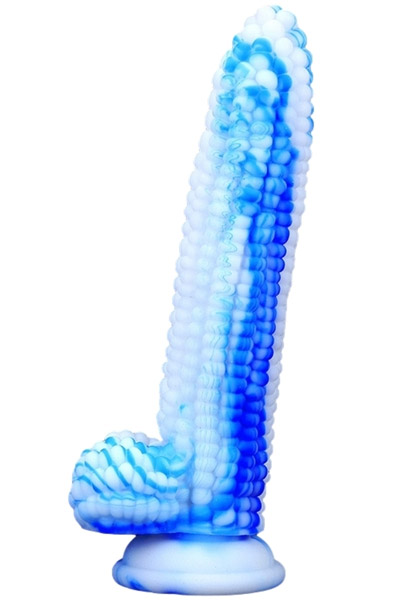 Dildo Corn Blue-White 20 cm - Drachen-Dildo 2