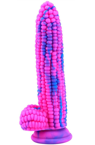 Dildo Corn Pink-Blue 20 cm - Drachen-Dildo 1