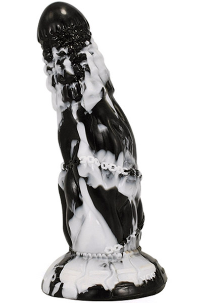 Dildo Fheniks Black-White 21 cm - Drachen-Dildo 2