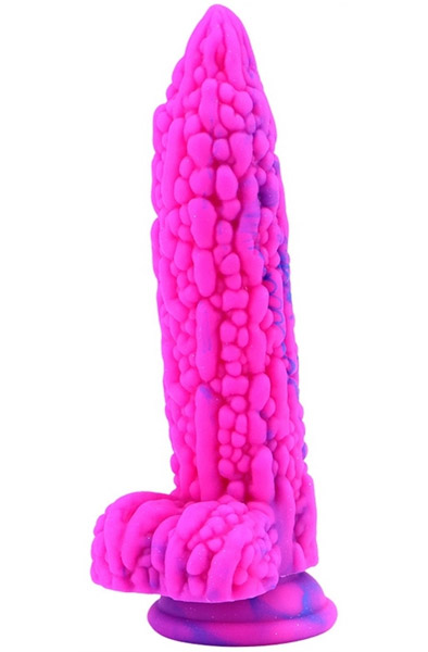 Dildo Kukur Pink-Blue 20 cm - Drachen-Dildo 1