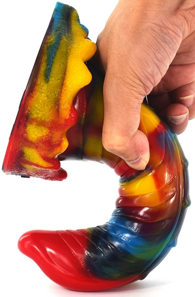 Dildo Lizard Multicolour 23 cm - Drachen-Dildo 2