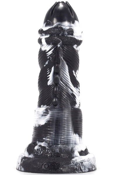 Dildo Nox Black-White 20 cm - Drachen-Dildo 2