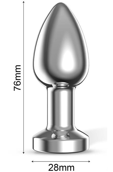 Dimpor Vibrating Chrome Anal Plug Small - Vibrierender Analplug 2