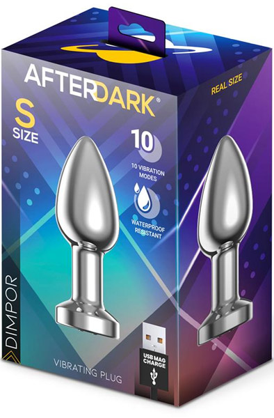 Dimpor Vibrating Chrome Anal Plug Small - Vibrierender Analplug 4