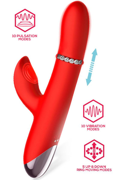 Divya Vibe With Up & Down Internal Ring Beads & Pulsation - Vibrator 1