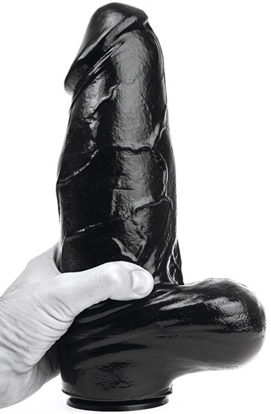 Domestic Partner Panzer XL Black 29,5cm - Extra dicker Anal-Dildo 1