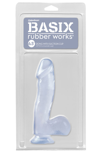 Dong With Suction Cup Transparent 16,5 cm - Dildo 2