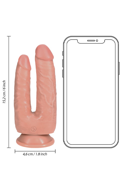 Double Trouble Dildo 12,7 / 15,2 cm - Doppel-Dildo 4