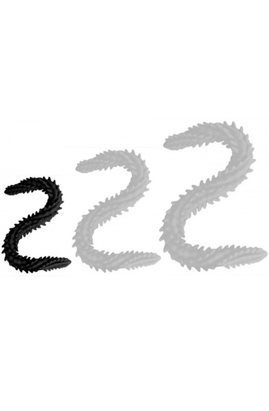 DoublePlayz Doppeldildo Scolop Schwarz 40 cm - Extra langer Anal-Dildo 1