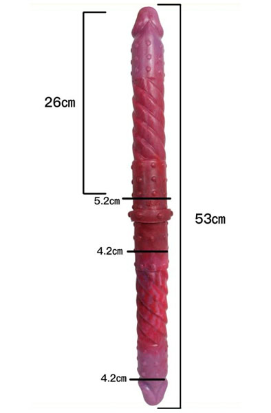 DoublePlayz Double Dildo Duo Twist 53 cm - Doppel-Dildo 6