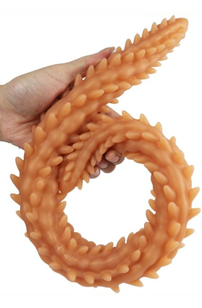 DoublePlayz Double Dildo Scolop Orange 40 cm - Extra langer Anal-Dildo 2