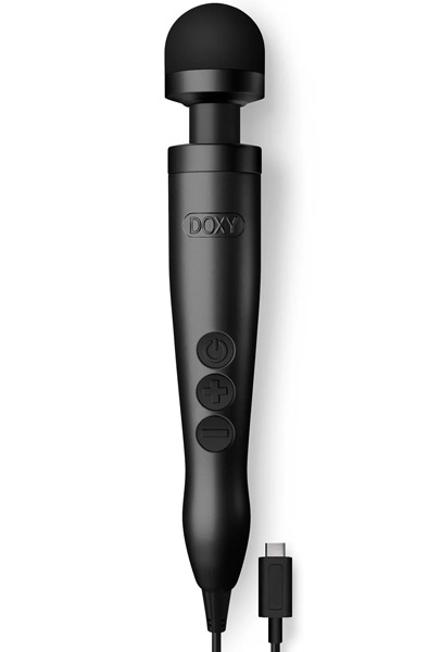 Doxy 3 USB-C Wand Vibrator Matte Black - Magische Massagewände 1