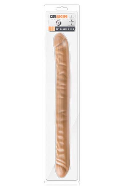 Dr Skin Double Dildo Mocha 46 cm - Doppel-Dildo 2