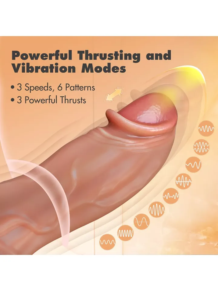 Dr. Brody Silicone Thrusting & Vibrating Dildo 22,2 cm - Vibrating dildo 2