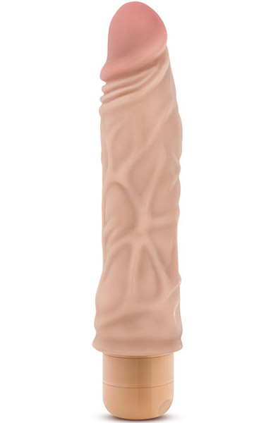 Dr. Skin Cock Vibe 10 Beige 21,5 cm - Vibrierender Dildo 1