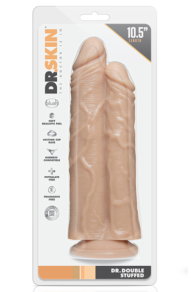 Dr. Skin Dr. Double Stuffed Flesh 26,5 cm - Doppel-Dildo 2