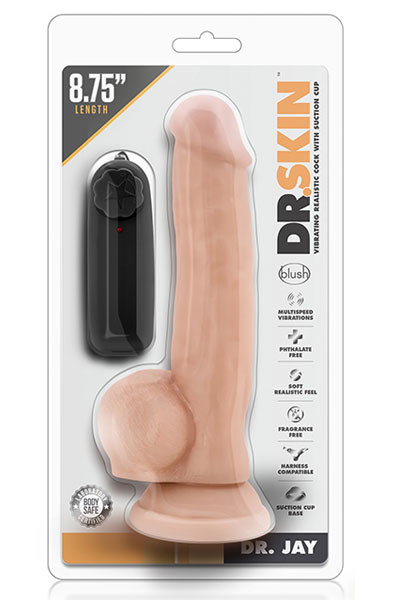 Dr. Skin Dr. Jay Vibrating Cock 22 cm - Vibrierender Dildo 3