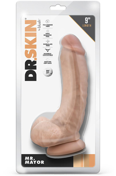 Dr. Skin Mr. Mayor Dildo 22,8 cm - Realistischer Dildo 3
