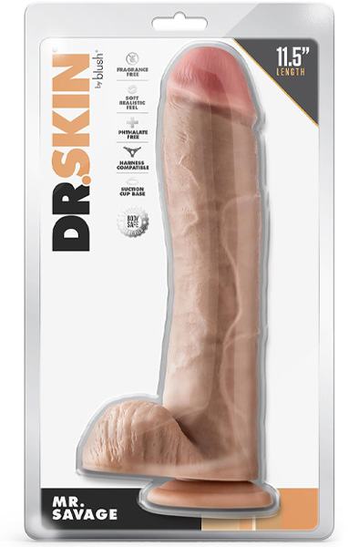 Dr. Skin Mr. Savage Dildo 29 cm - XL Dildo 3