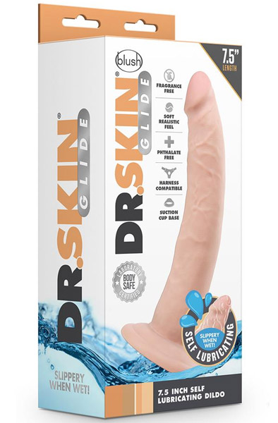 Dr. Skin Self Lubricating Dildo 19 cm - Selbstschmierender Dildo 3