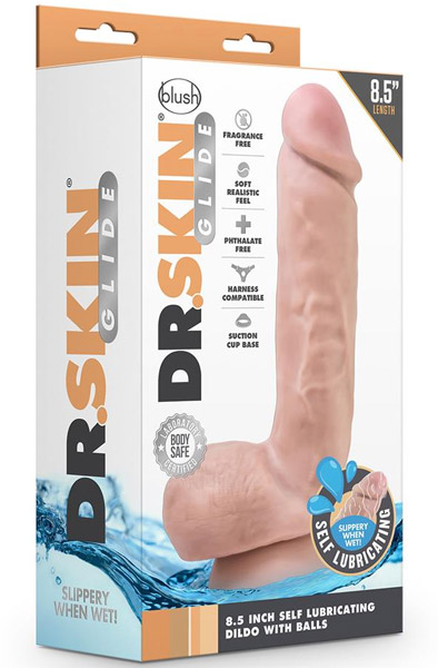 Dr. Skin Self Lubricating Dildo 21,5 cm - Selbstschmierender Dildo 3