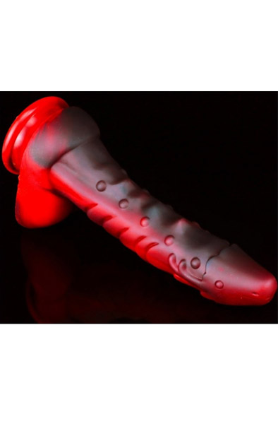 Dragon Dildo Sarkan Black-Red 19 cm - Drachen-Dildo 3