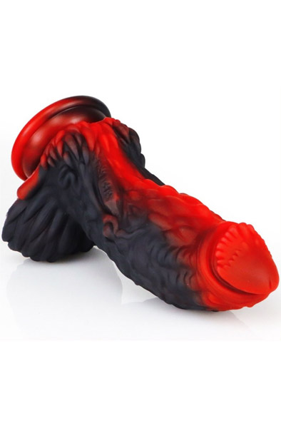 Dragon Dildo Yong Black-Red 20 cm - Drachen-Dildo 2